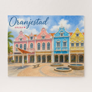 Oranjestad Aruba Caribisch Eiland Reis Souvenir Legpuzzel