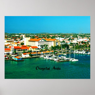 Oranjestad Aruba Poster