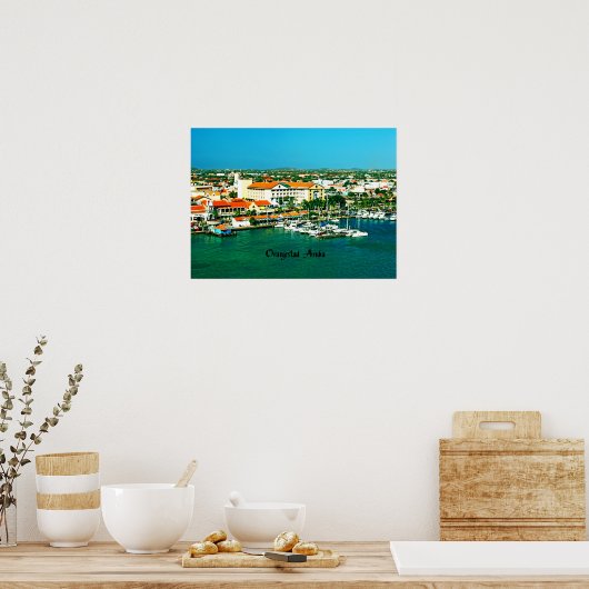 Oranjestad Aruba Poster (Keuken)