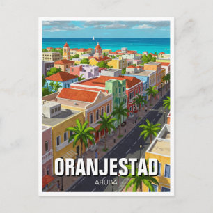 Oranjestad Aruba Reizen Briefkaart