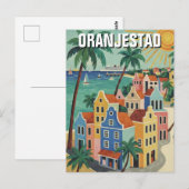 Oranjestad Aruba Reizen Briefkaart (Voorkant / Achterkant)