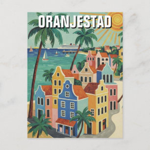 Oranjestad Aruba Reizen Briefkaart