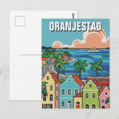 Oranjestad Aruba Reizen Briefkaart (Voorkant / Achterkant)