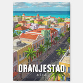 Oranjestad Aruba Reizen Magneet (Voorkant)