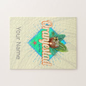 Oranjestad Aruba Retro  Caribisch Souvenir Legpuzzel (Horizontaal)