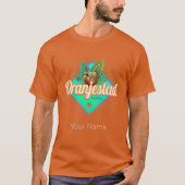 Oranjestad Aruba Retro  Caribisch Souvenir T-shirt (Voorkant)
