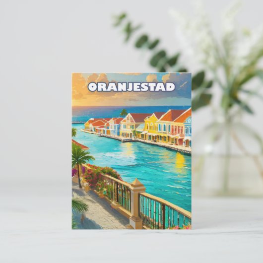 Oranjestad, Caribbean jewel Briefkaart (Staand voorkant)