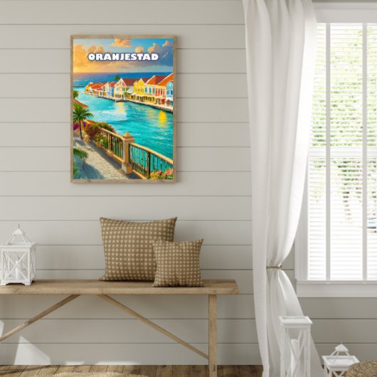 Oranjestad, Caribbean jewel Perfect Poster
