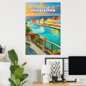 Oranjestad, Caribbean jewel Poster (Thuiskantoor)