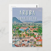 Oranjestad, de kleurrijke stad der Antillen Briefkaart (Voorkant / Achterkant)