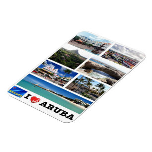Oranjestad - I Love - Aruba - Magneet
