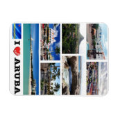 Oranjestad - I Love - Aruba - Magneet (Horizontaal)