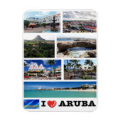 Oranjestad - I Love - Aruba - Magneet (Verticaal)