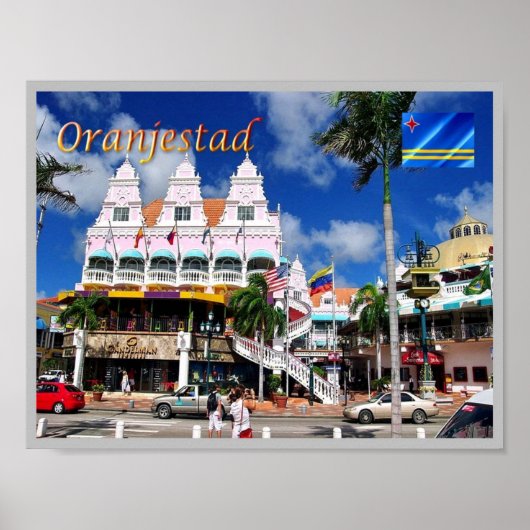 Oranjestad - Royal Plaza - Aruba - Poster (Voorkant)