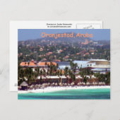 Oranjestad, Waterverf Aruba Briefkaart (Voorkant / Achterkant)