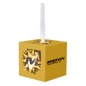 Oranmentkubus (Goldenrodekleur) Decoratie (Achter hoekig)