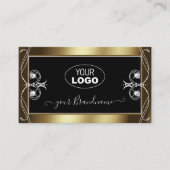 Orante Black Brown Golden Sparkle Jewelen met Logo Visitekaartje (Voorkant)