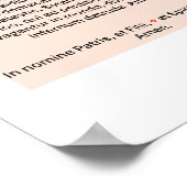 Oratio ad Sanctum Michaël Poster (Hoek)