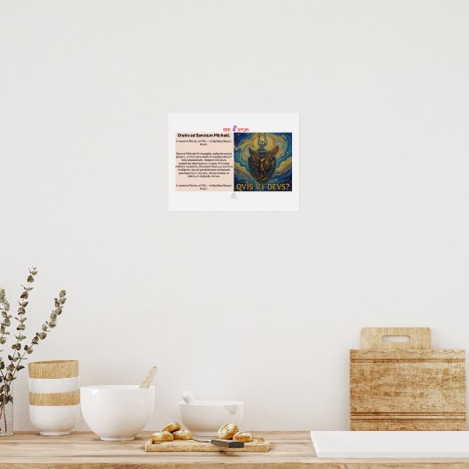 Oratio ad Sanctum Michaël Poster (Keuken)