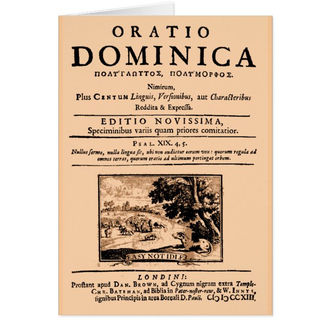 Oratio Dominica (Voorkant)