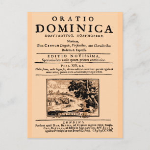 Oratio Dominica Briefkaart