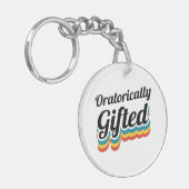 Oratorisch getinte debiteurenforum sleutelhanger (Voorkant Links)