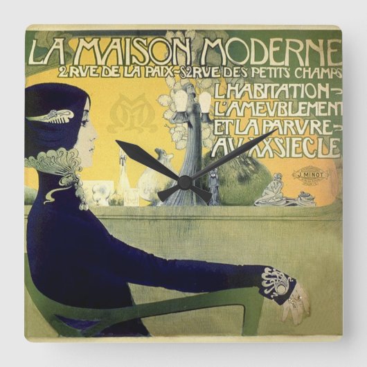 Orazi Manuel 1905  Frans Adverteren Vierkante Klok (Voorkant)