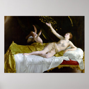 Orazio Gentileschi Danaë en de Shower of Gold Poster