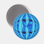 Orb Blue fridge magnet (Voorkant / Achterkant)