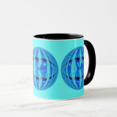 Orb Blue Round mok blauw (Voorkant rechts)