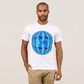 Orb Blue Round t-shirt wit (Voorkant volledig)