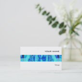 Orb Blue stripe visitekaartje white (Staand voorkant)