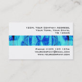 Orb Blue stripe visitekaartje white (Achterkant)