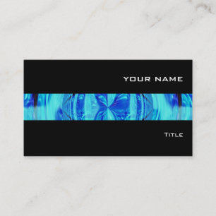 Orb Blue stripe visitekaartje zwart