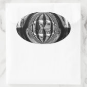 Orb Chrome Black sticker oval (Tas)