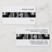 Orb Chrome Black stripe visitekaartje wit (Voorkant / Achterkant)