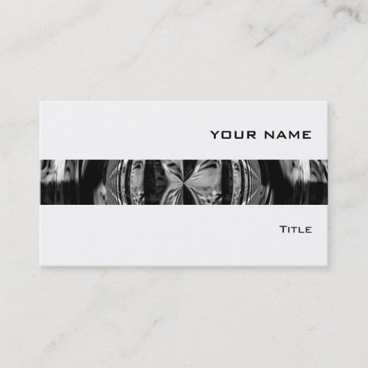 Orb Chrome Black stripe visitekaartje wit (Voorkant)