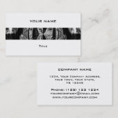 Orb Chrome Black stripe visitekaartje wit rugleuni (Voorkant / Achterkant)