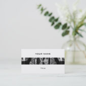 Orb Chrome Black stripe visitekaartje wit rugleuni (Staand voorkant)