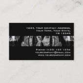 Orb Chrome Black stripe visitekaartje zwart (Achterkant)