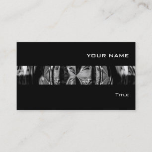 Orb Chrome Black stripe visitekaartje zwart