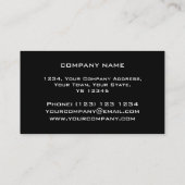 Orb Chrome Black stripe visitekaartje zwart terug (Achterkant)