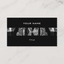 Orb Chrome Black stripe visitekaartje zwart terug