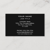 Orb Chrome Black visitekaartje (Achterkant)