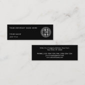 Orb Chrome Black visitekaartje Black skinny (Voorkant / Achterkant)