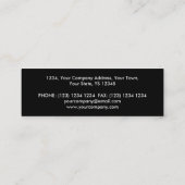 Orb Chrome Black visitekaartje Black skinny (Achterkant)