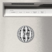 Orb Chrome fridge magnet (Insitu (Vaatwasser))