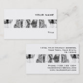 Orb Chrome stripe visitekaartje wit (Voorkant / Achterkant)