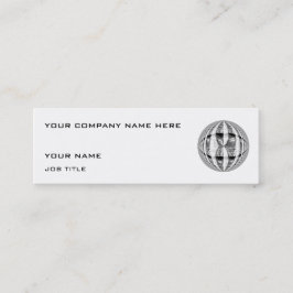 Orb Chrome visitekaartje white skinny