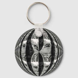 Orb "Chrome" zwarte sleutelhanger